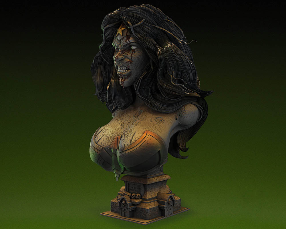 Wonder Woman Zombie - Bust