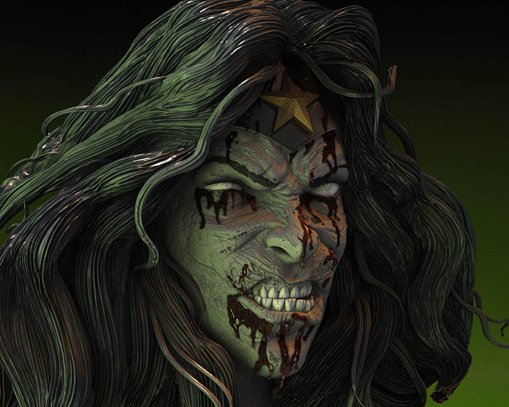 Wonder Woman Zombie - Bust