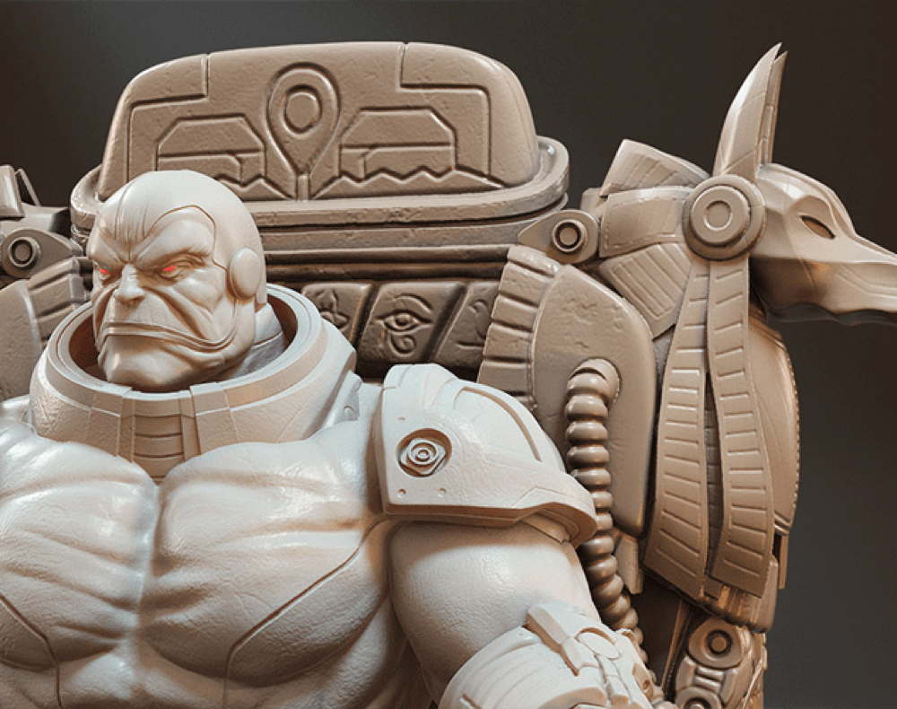 Apocalypse on Throne - Sculpture