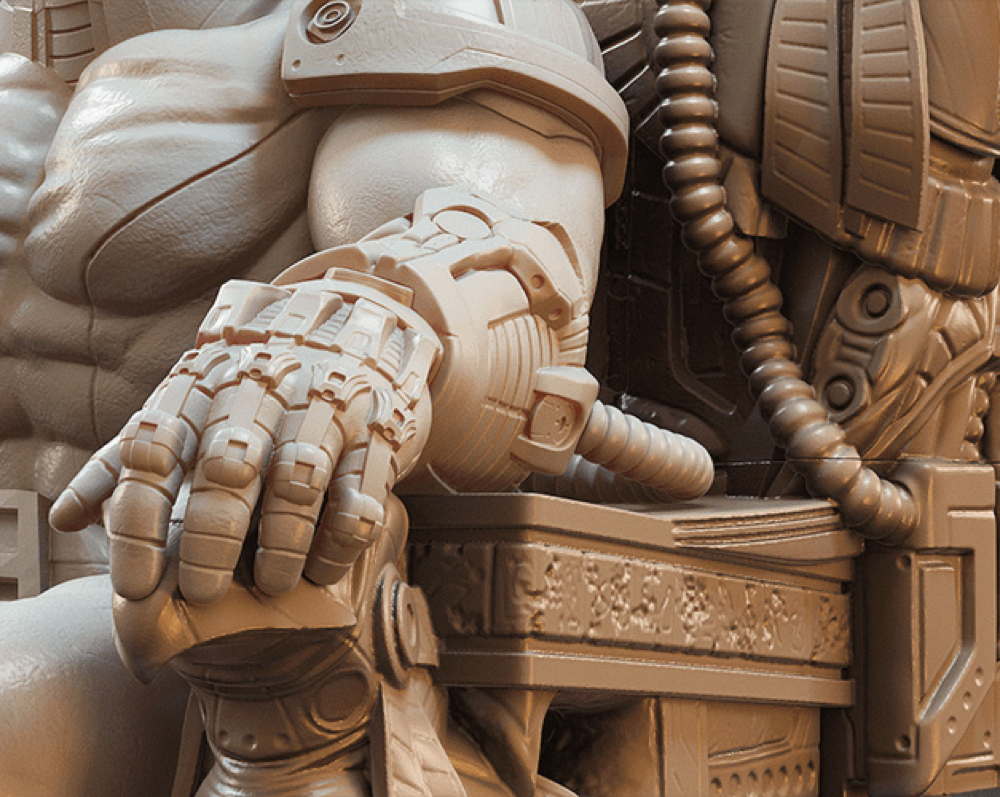 Apocalypse on Throne - Sculpture