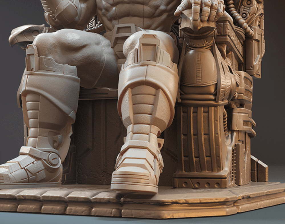 Apocalypse on Throne - Sculpture