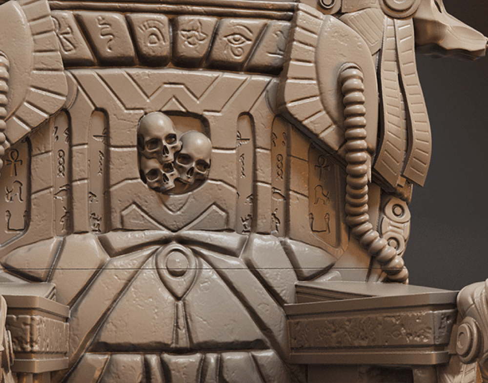 Apocalypse on Throne - Sculpture