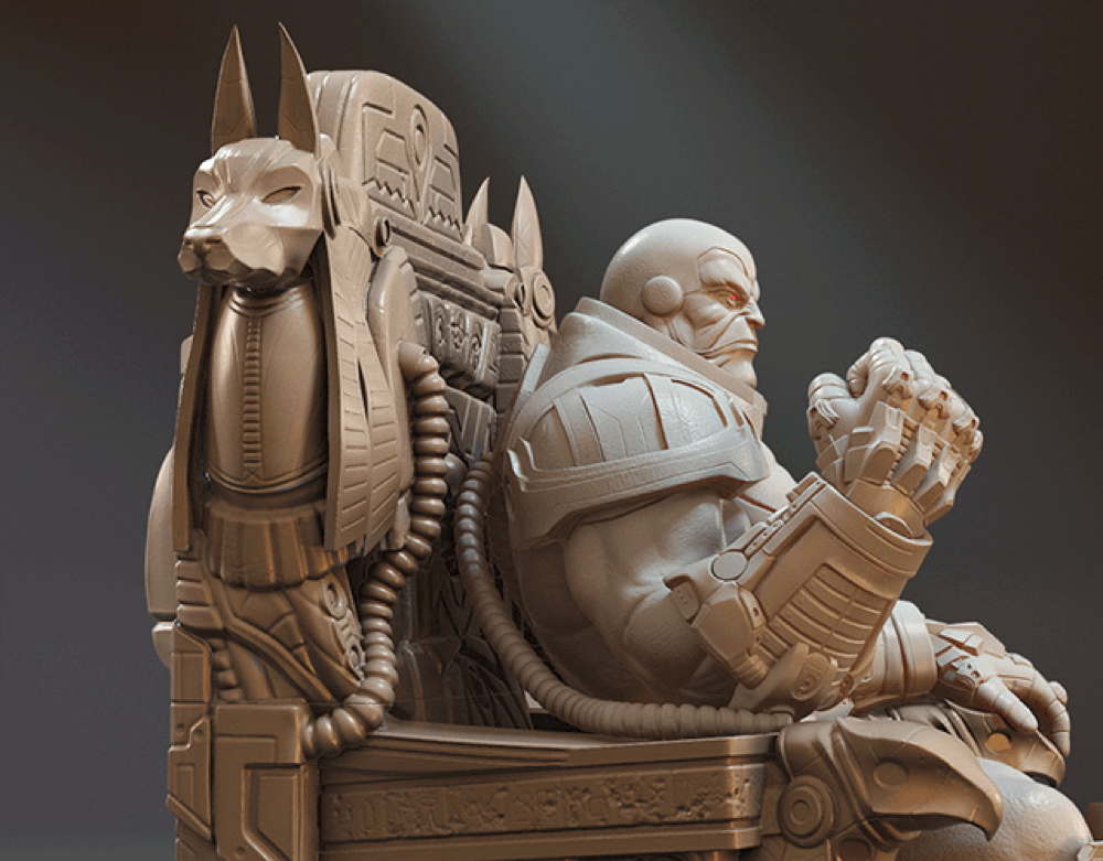 Apocalypse on Throne - Sculpture