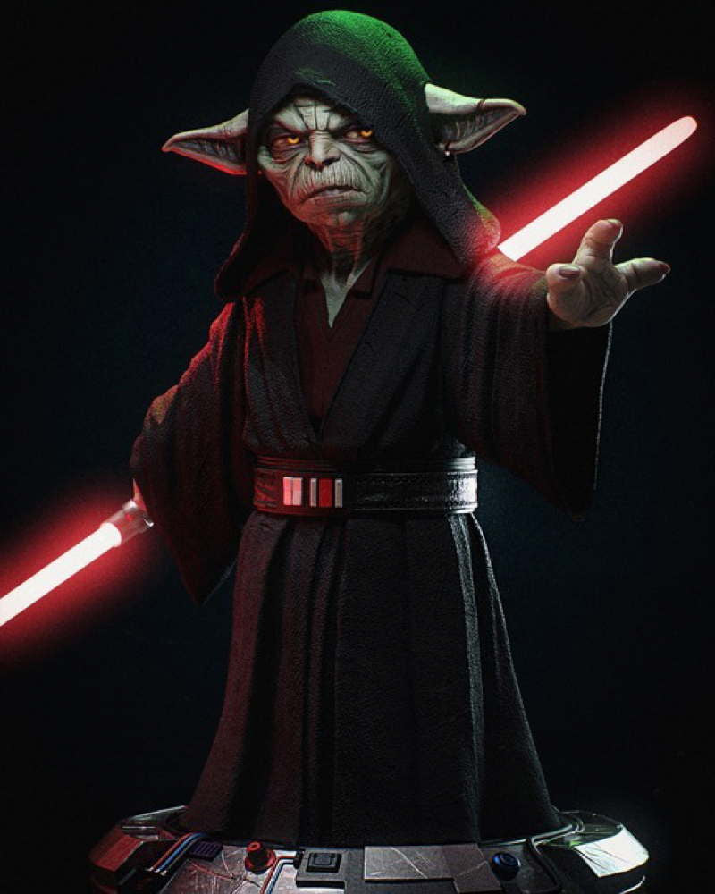 Dark Yoda – Sculpture