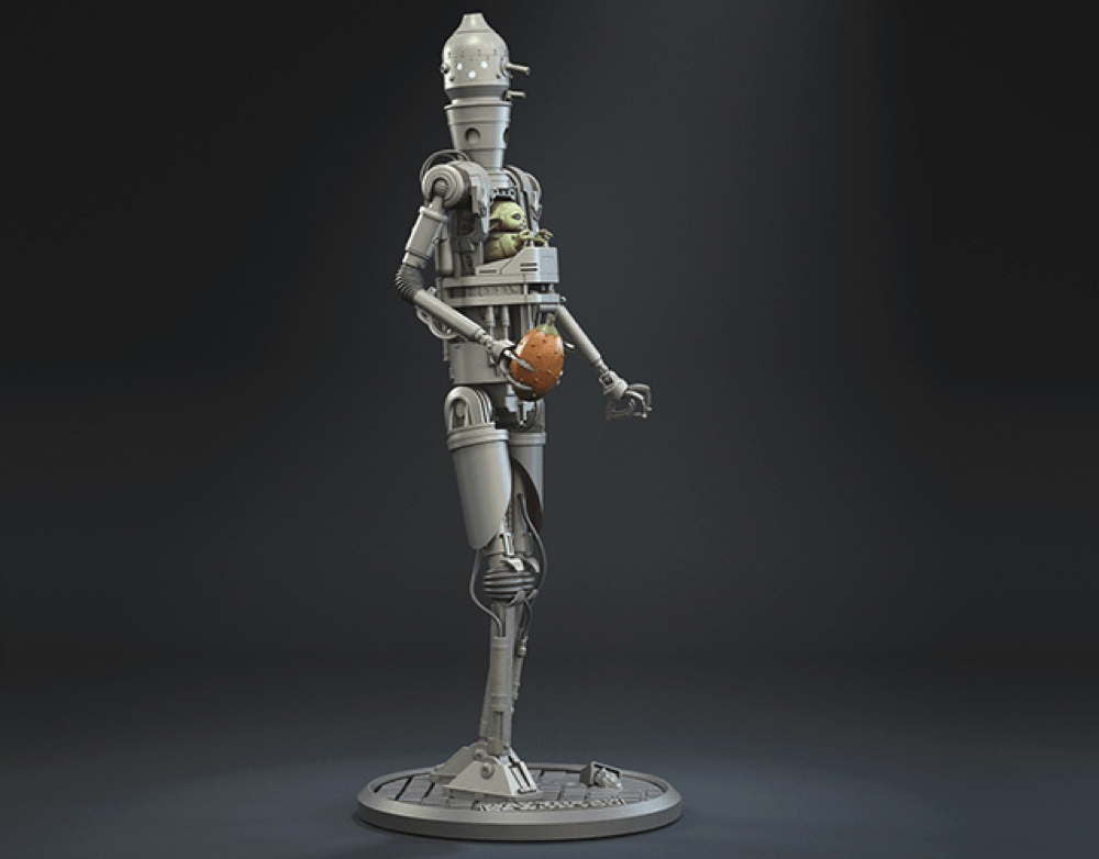 Grogu and IG-12 - Diorama
