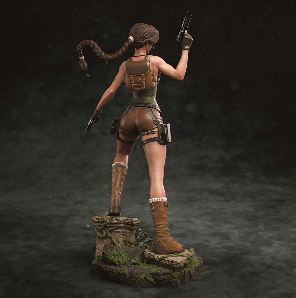 Lara Croft - Sculpture Diorama