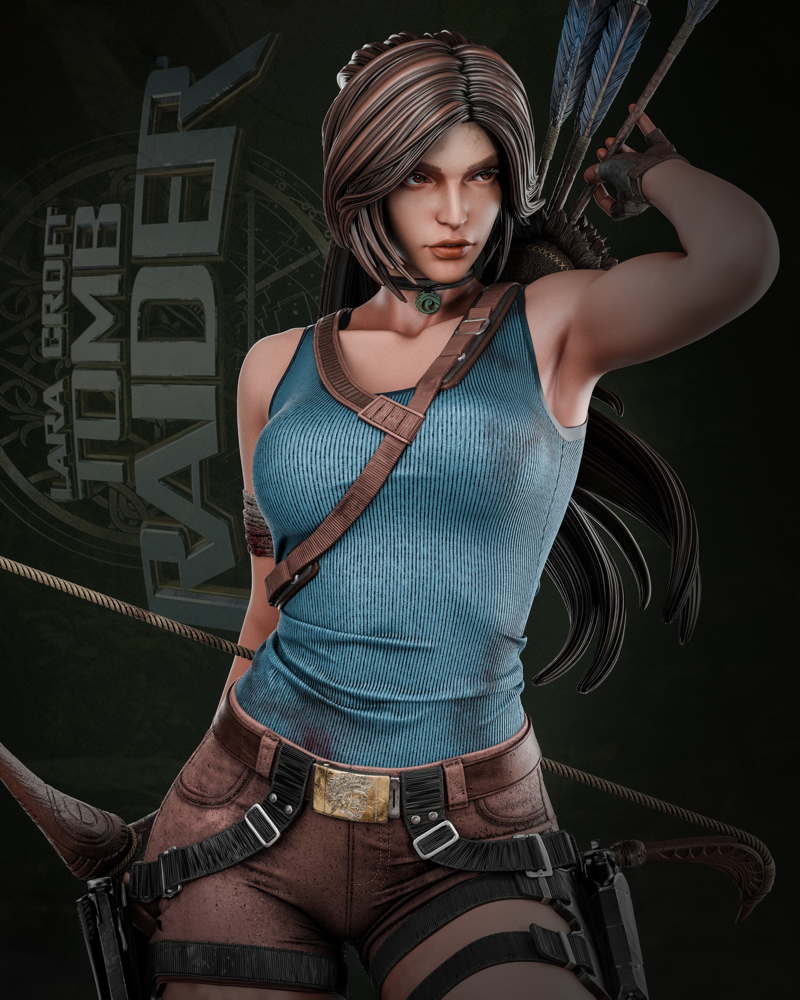 Lara Croft - Sculpture