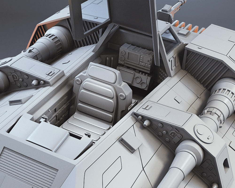 T-47 Snowspeeder - Sculpture