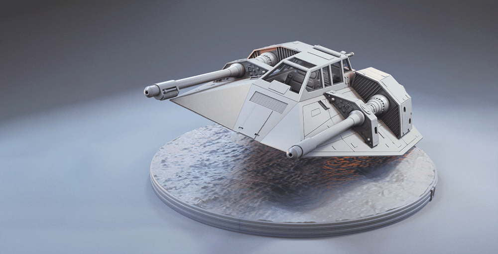 T-47 Snowspeeder - Sculpture