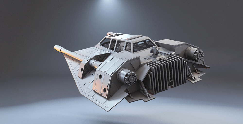 T-47 Snowspeeder - Sculpture