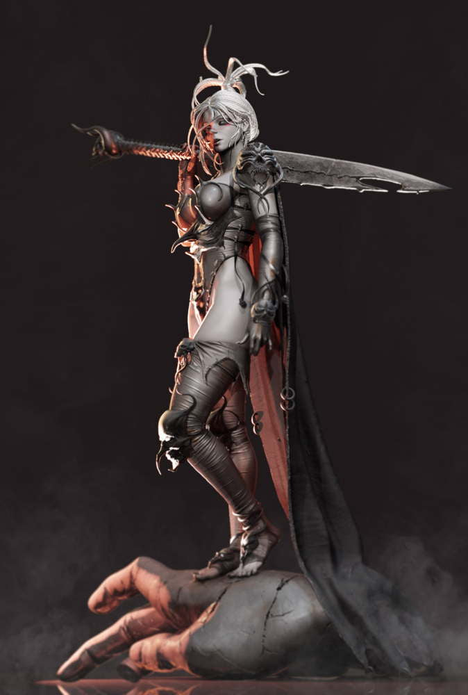 Warrior Lady - Sculpture